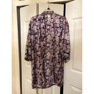 Lucky Brand Women's Medium Floral‎ Kimono Cardigan